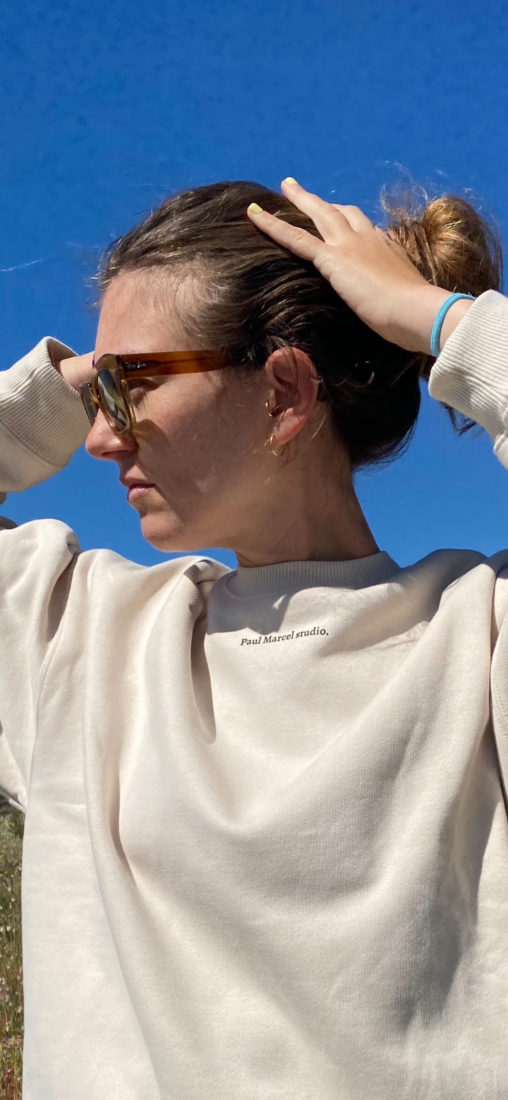 Sudadera beige verbena