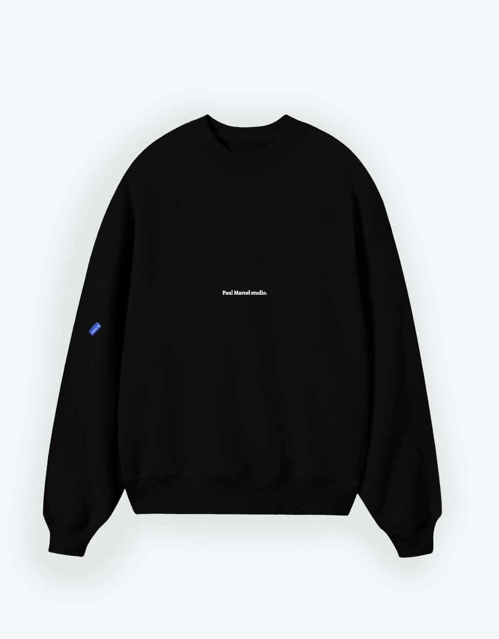 Sudadera negra rianxeira SIN capucha