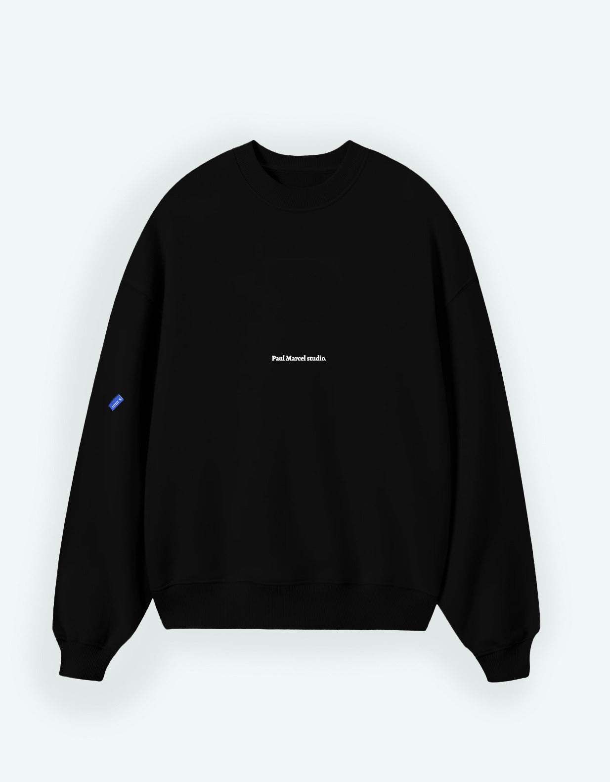 Sudadera negra rianxeira SIN capucha