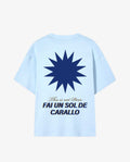 Camiseta azul fai un sol de carallo