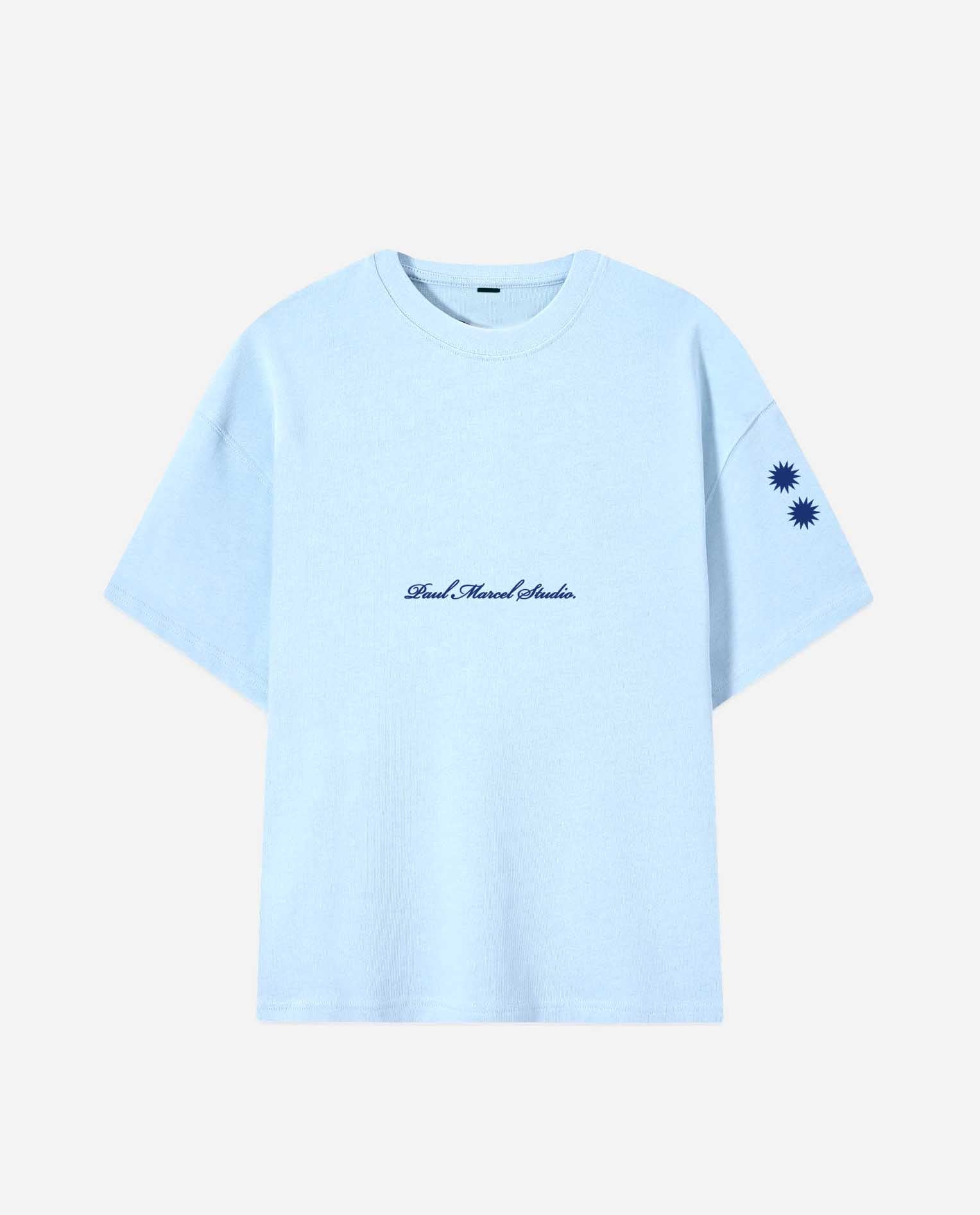 Camiseta azul fai un sol de carallo