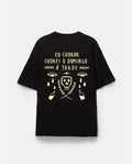 Camiseta negra chorar chorei
