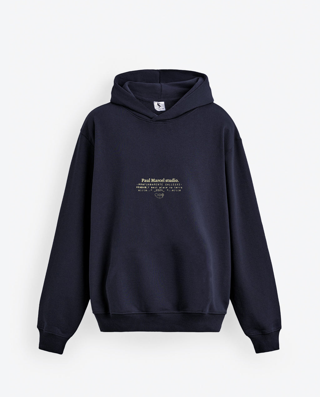 Sudadera Miña Terra azul oscura capucha