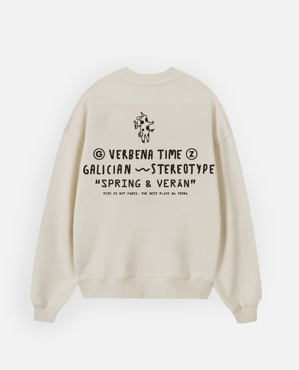 Sudadera beige verbena