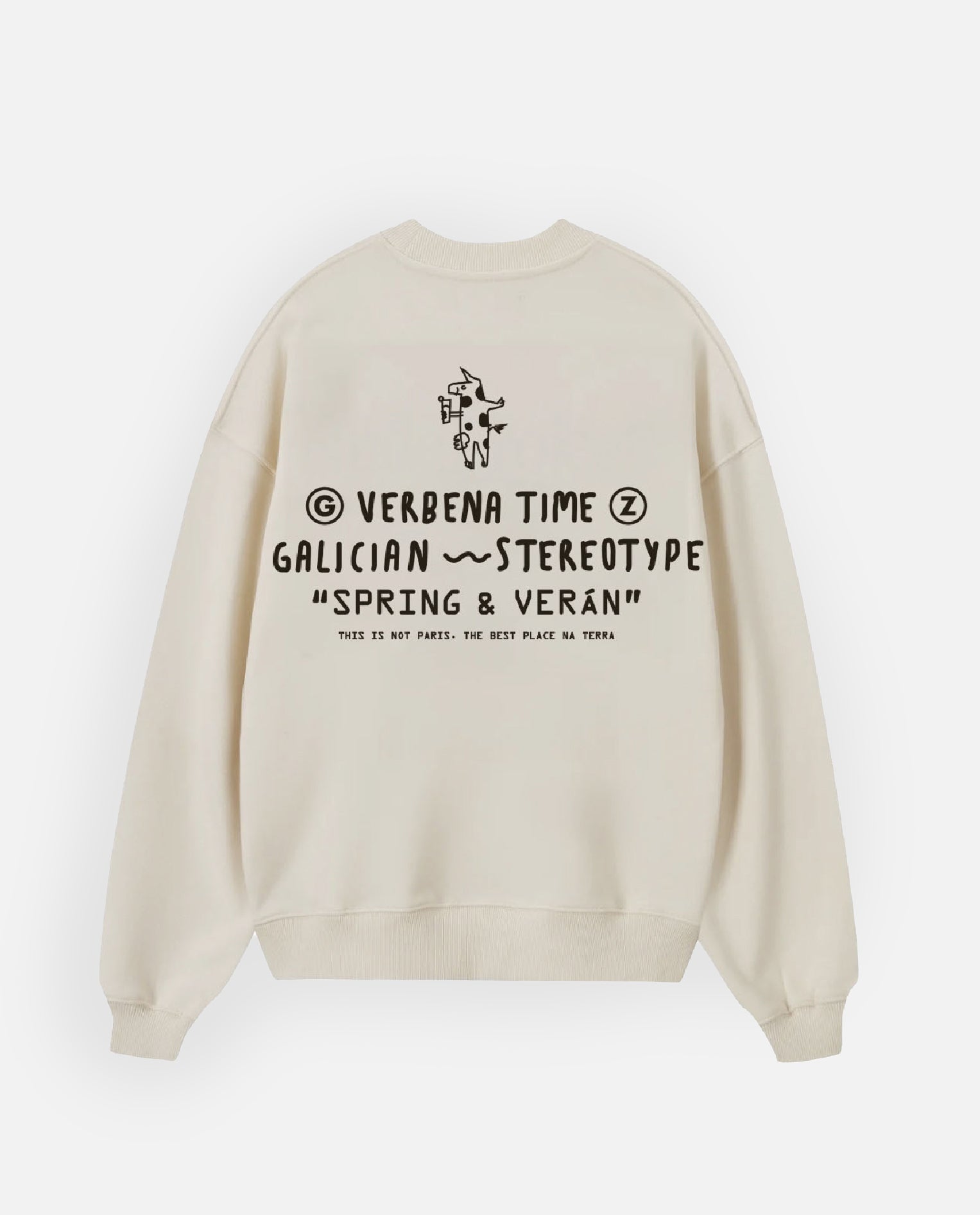 Sudadera beige verbena