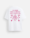 Camiseta blanca chorar chorei
