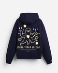 Sudadera Miña Terra azul oscura capucha